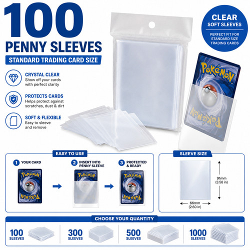 Penny sleeves clear soft - clear,
