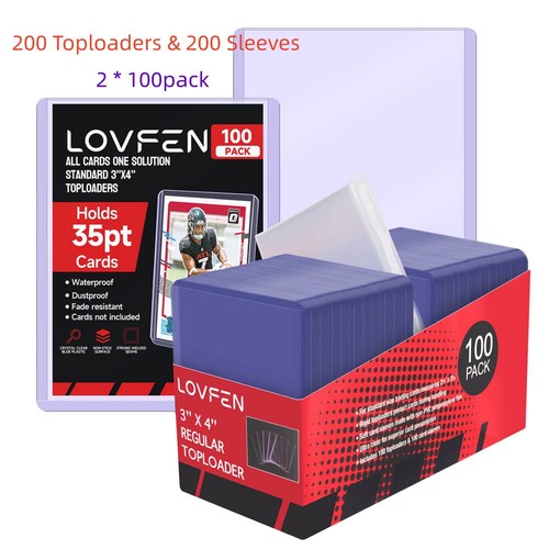 200ct top loaders - 3”x4”top, +