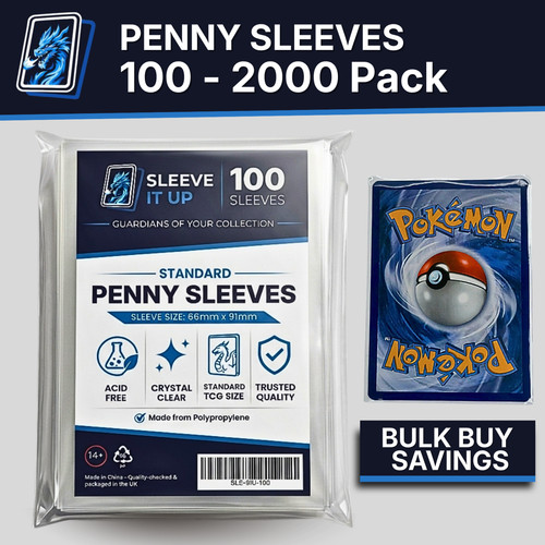 Penny sleeves 100 - sleeves, 100–2000