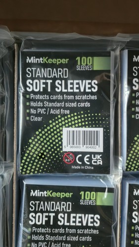 Packs 100 penny sleeves - of,